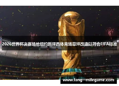 2026世界杯决赛场地纽约新泽西体育场草坪改造以符合FIFA标准